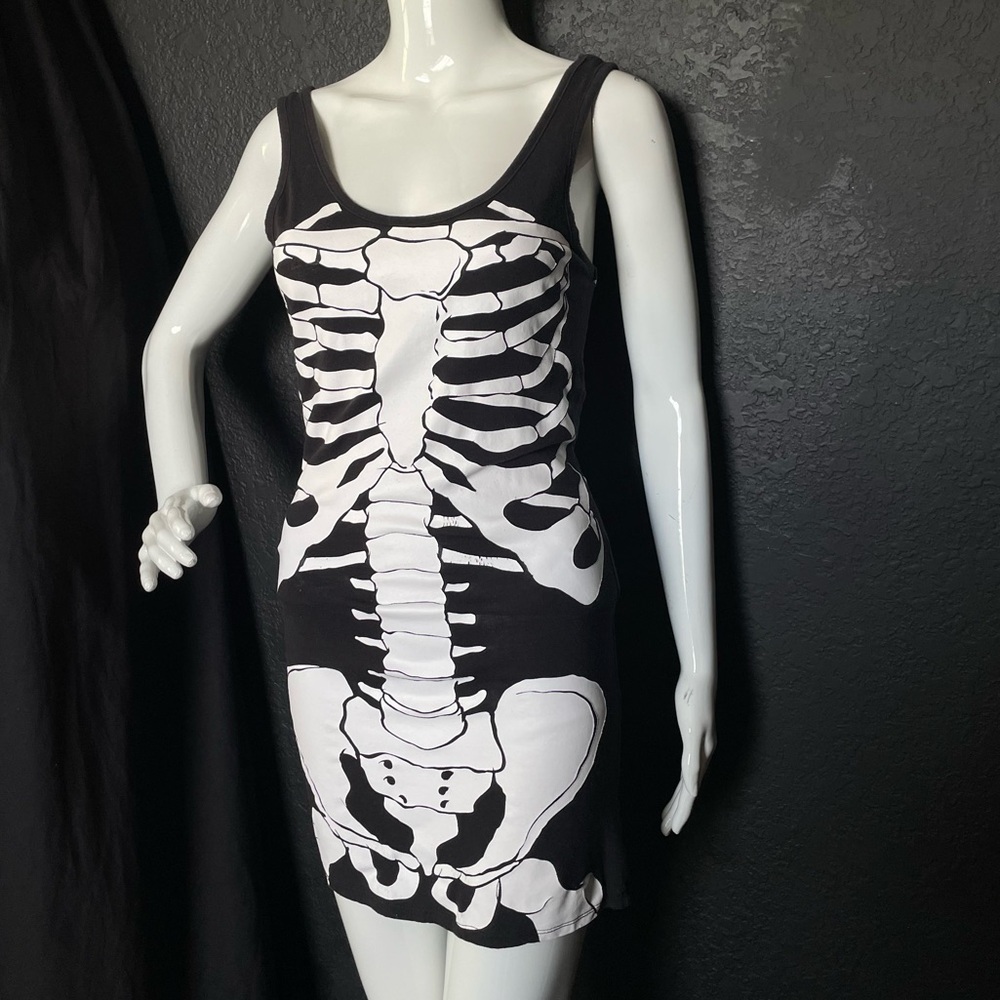 Vintage skeleton cotton dress - Picture 4 of 16